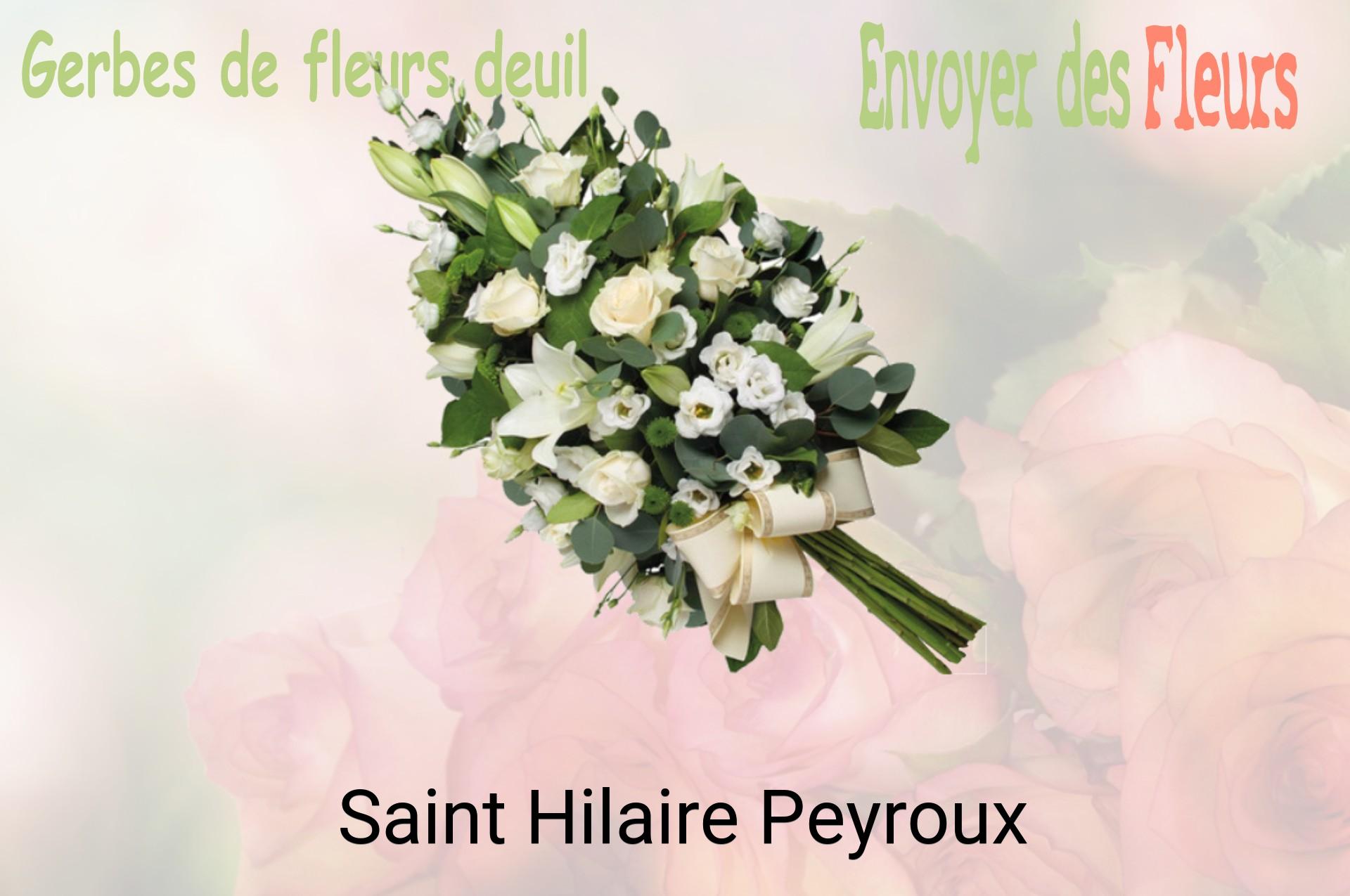 Gerbe de fleurs de deuil livrée à Saint-Hilaire-Peyroux